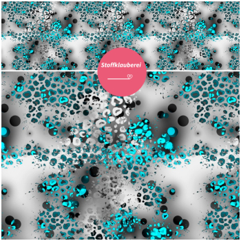 "Crazy Leo" allover türkis